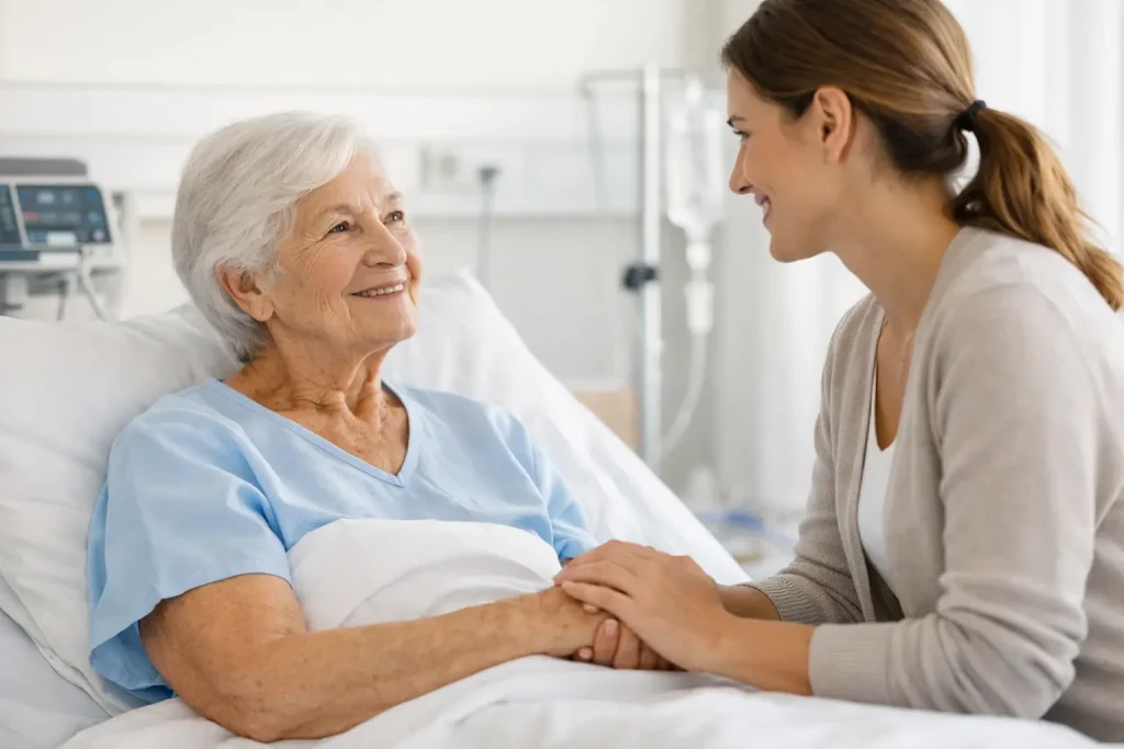 Acompanhamento hospitalar para idosos